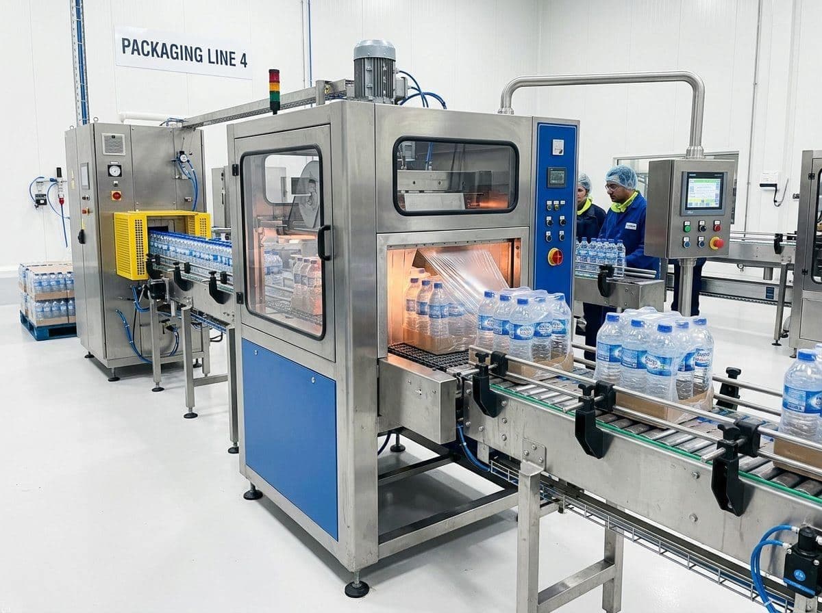 Automatic Matrix Shrink Wrapping Machine